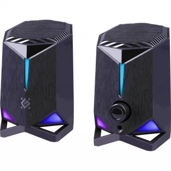 Defender Rocket 2.0 PC reproduktory 6W LED USB čierne