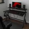 HUZARO Hero 1.9 RGB čierny herný stôl