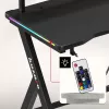 HUZARO Hero 1.9 RGB čierny herný stôl