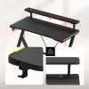HUZARO Hero 1.9 RGB čierny herný stôl