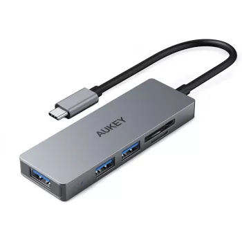 AUKEY CB-C63 USB-C hub Ultra Slim 4-in-1 hliníkový Space Gray