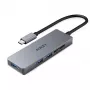 AUKEY CB-C63 USB-C hub Ultra Slim 4-in-1 hliníkový Space Gray