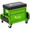 Zipper ZI-MHKS3 Mechanická stolička so zásuvkami, Čierna/Zelená, 150 kg