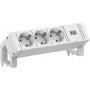 Bachmann DESK2 biela predlžovacia zásuvka 3x Schuko CEE 7/3 2m kábel 902.3205