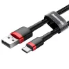 Baseus Cafule USB-A na USB-C kábel 0,5m 3A červený/čierny