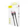 Baseus Cafule USB-A na USB-C kábel 0,5m 3A červený/čierny