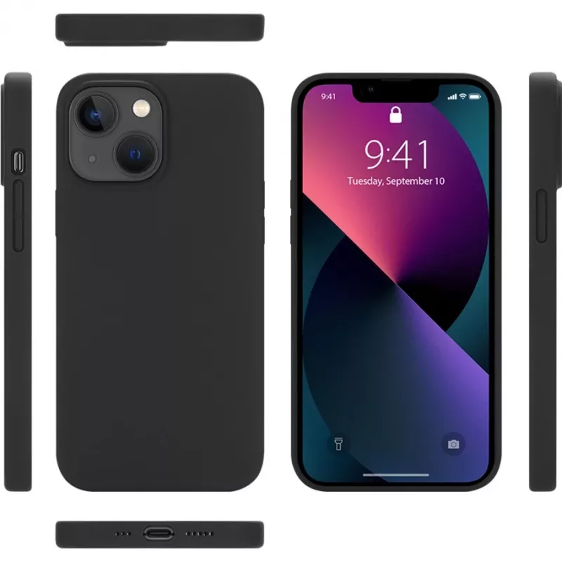 NEVOX StyleShell Shock puzdro pre iPhone 16, čierne, kompatibilné s MagSafe