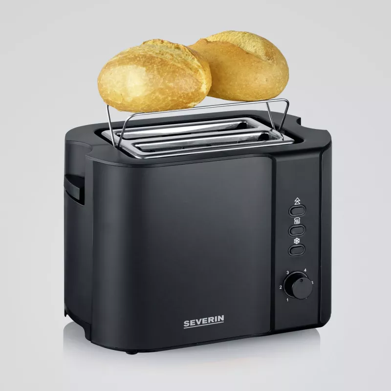 Severin AT 9552 hriankovač 2 plátky čierny 800 W