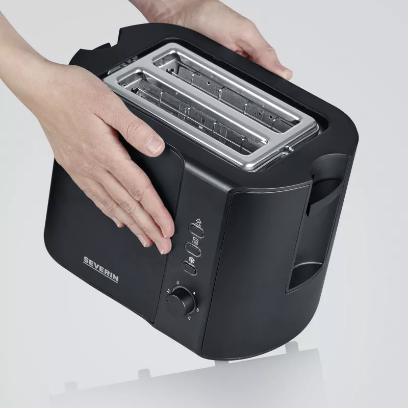 Severin AT 9552 hriankovač 2 plátky čierny 800 W