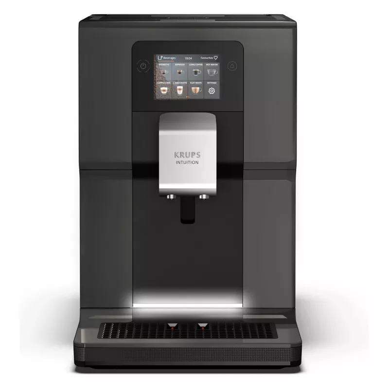 KRUPS Intuition Preference EA872B10 plnoautomatický kávovar s prípravou cappuccina, 15 bar, čierny