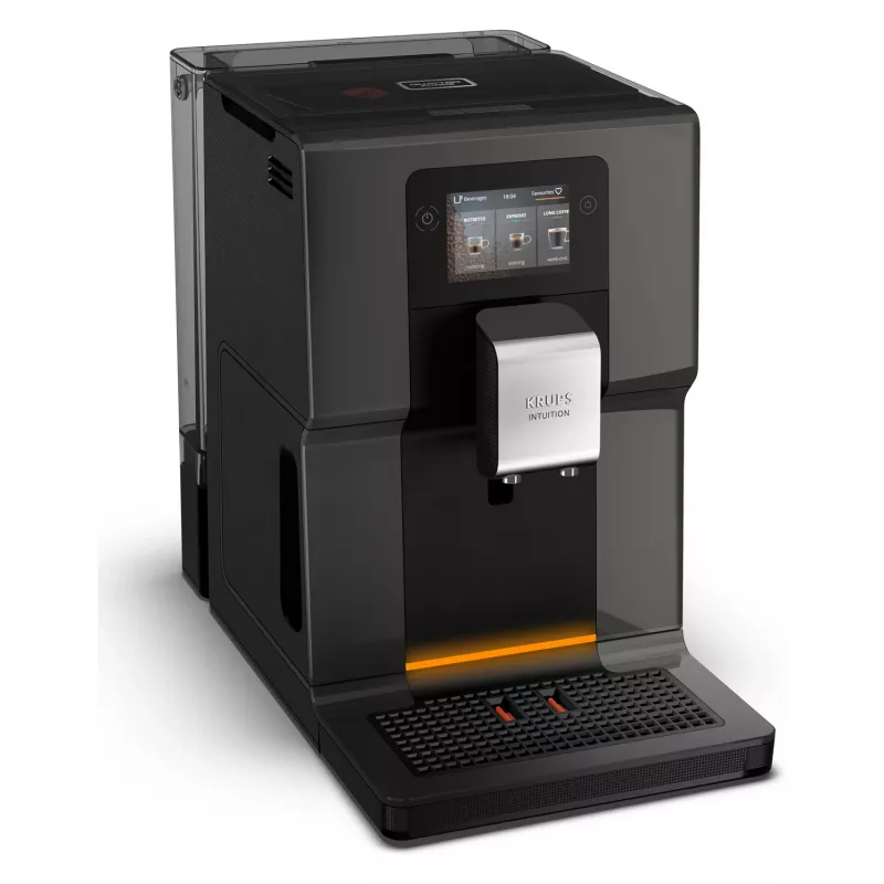 KRUPS Intuition Preference EA872B10 plnoautomatický kávovar s prípravou cappuccina, 15 bar, čierny