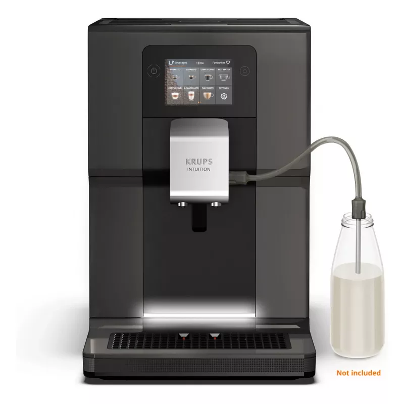 KRUPS Intuition Preference EA872B10 plnoautomatický kávovar s prípravou cappuccina, 15 bar, čierny