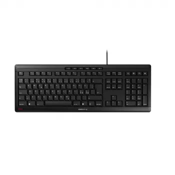 Cherry STREAM KEYBOARD - káblová USB klávesnica - Pan-Nordické rozloženie - čierna