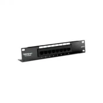 TRENDnet TC-P08C6 Cat6 nezatienený patch panel - 8 portov nástenná montáž