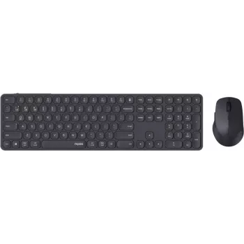 Rapoo E9810M Wireless Multi-Mode Desktop set, QWERTZ, tmavosivá