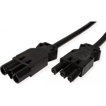 Bachmann špirálový kábel H05VV-F 3G1,5mm² 0,3m čierny ISV