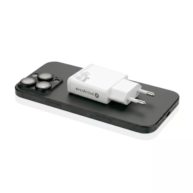 EVERACTIVE GaN 45W USB-C nabíjačka QC3.0 SC-465Q biela