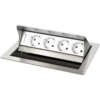 Kindermann CablePort Standard² 4-Fold montážna doska - čierna (250x190mm)