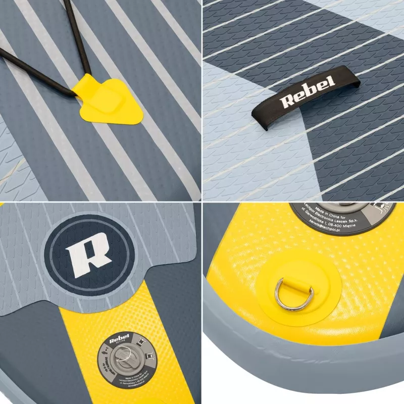 REBEL ACTIVE Small nafukovacie SUP board Gray RBA-4511