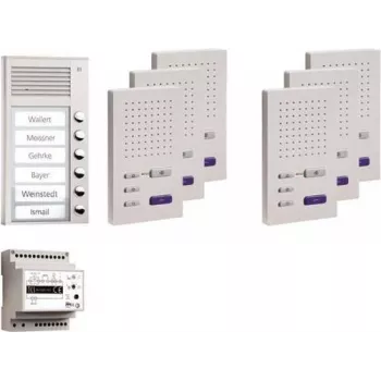 TechniSat TCS audio interkom systém set PPAF06-EN/02 AP hands-free 6 účastníkov