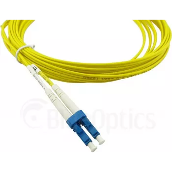 BlueOptics Cisco kompatibilný CAB-SMF-LC-SC-15 duplex singlemode optický patch kábel, LC/UPC na SC/UPC, 15m, béžová, OS2 G.657.A1