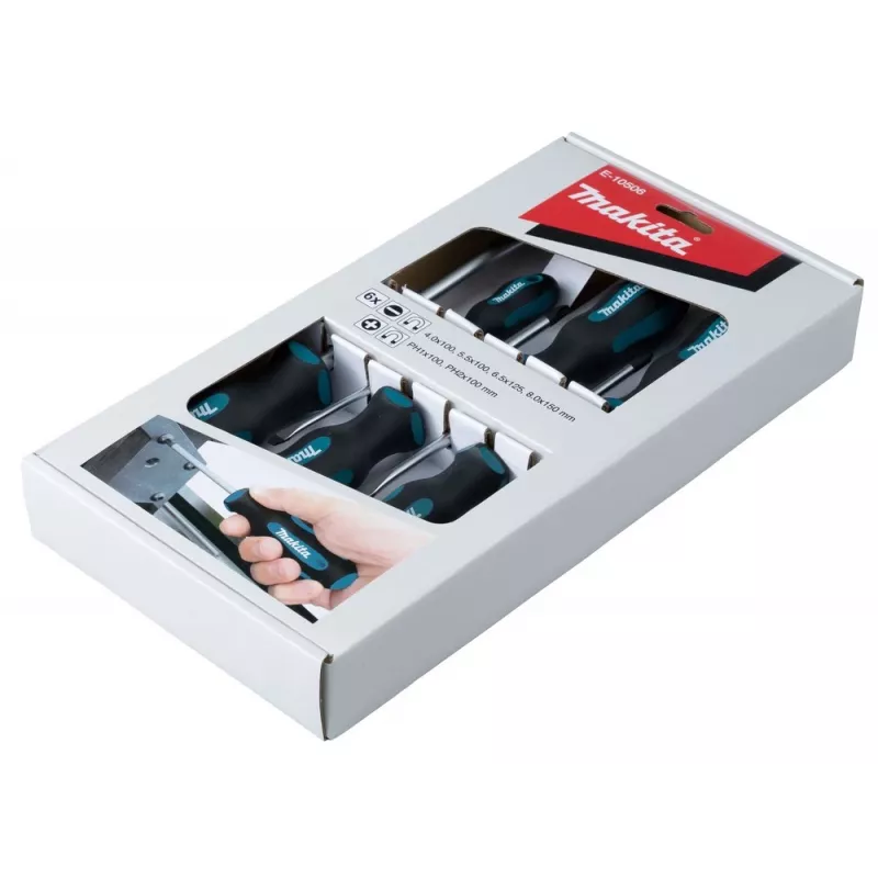 Makita E-10506 Sada skrutkovačov, 6 ks