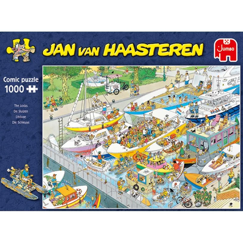JUMBO SPIELE Jan van Haasteren The Locks 1000-dielne puzzle