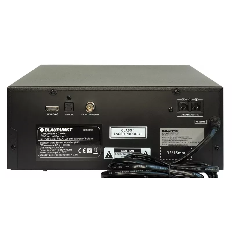 Blaupunkt MS30.2BT Bluetooth mikrofón čierny
