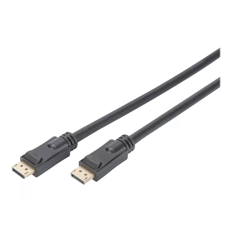DIGITUS DisplayPort kábel so zosilňovačom 4K 60Hz UHD DP/DP M/M čierny 20m