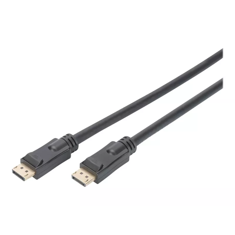 DIGITUS DisplayPort kábel so zosilňovačom 4K 60Hz UHD DP/DP M/M čierny 20m