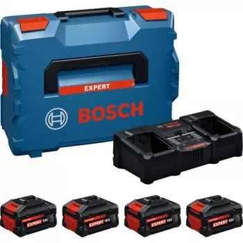 Bosch Professional 18V Starter Set 2x ProCORE18V 5.5Ah 2x ProCORE18V 8.0Ah + GAL 18V2-160 Dual Charger v L-BOXX 102 (1600A0373Y)