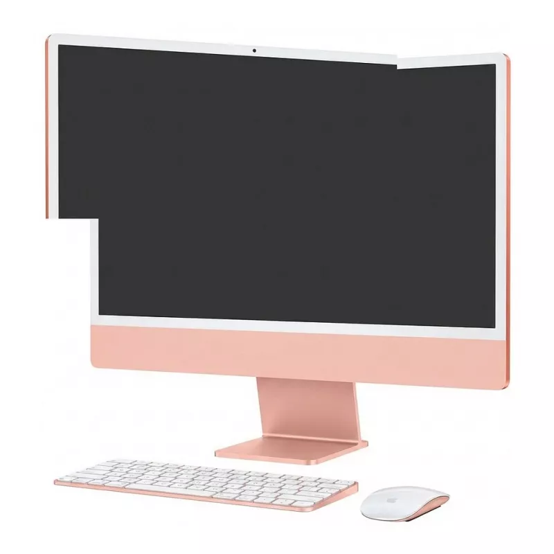 Apple iMac 24 palcov 4.5K Retina displej M4 čip 8-Core CPU 8-Core GPU 16-Core Neural Engine 16GB RAM 256GB SSD Standard Glass Magic Keyboard Deutsch QWERTZ Magic Mouse oranžová