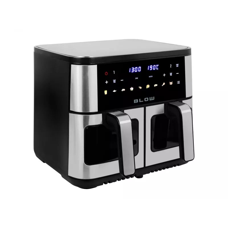 BLOW fritéza na horúci vzduch 2500W 9L digitálny dotykový panel LED displej čierna