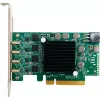 HighPoint RocketU 1244C karta USB adaptéra, PCIe 3.0 x8, nízky profil