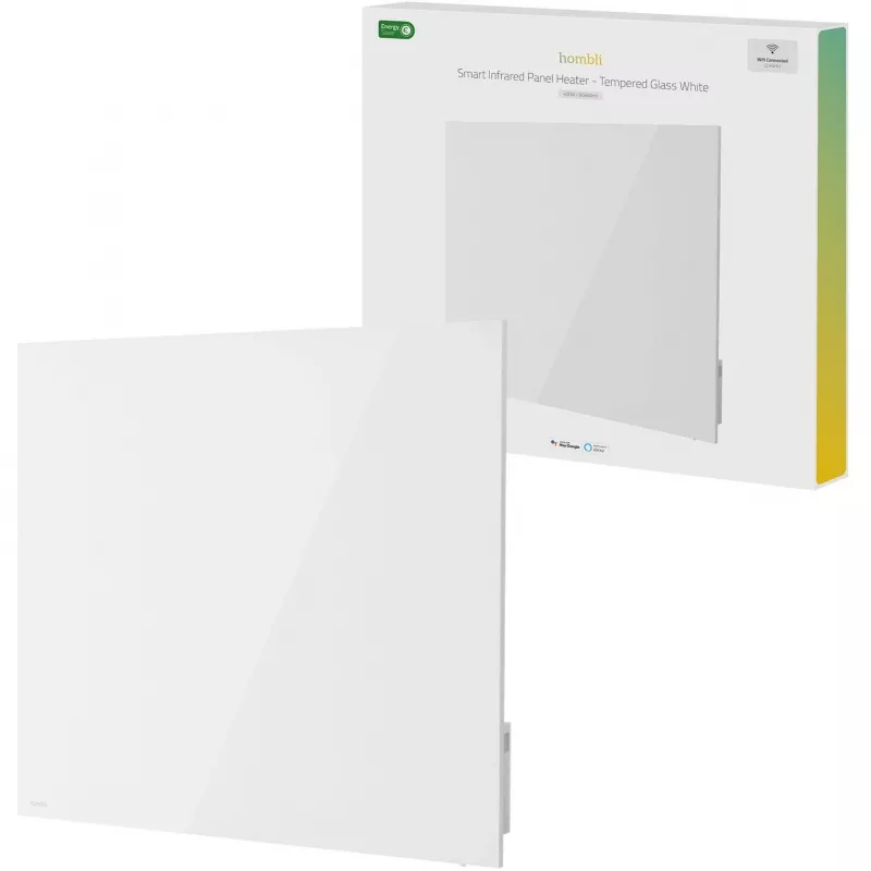 Hombli Smart Infrared Glass vyhrievací panel 400W biely