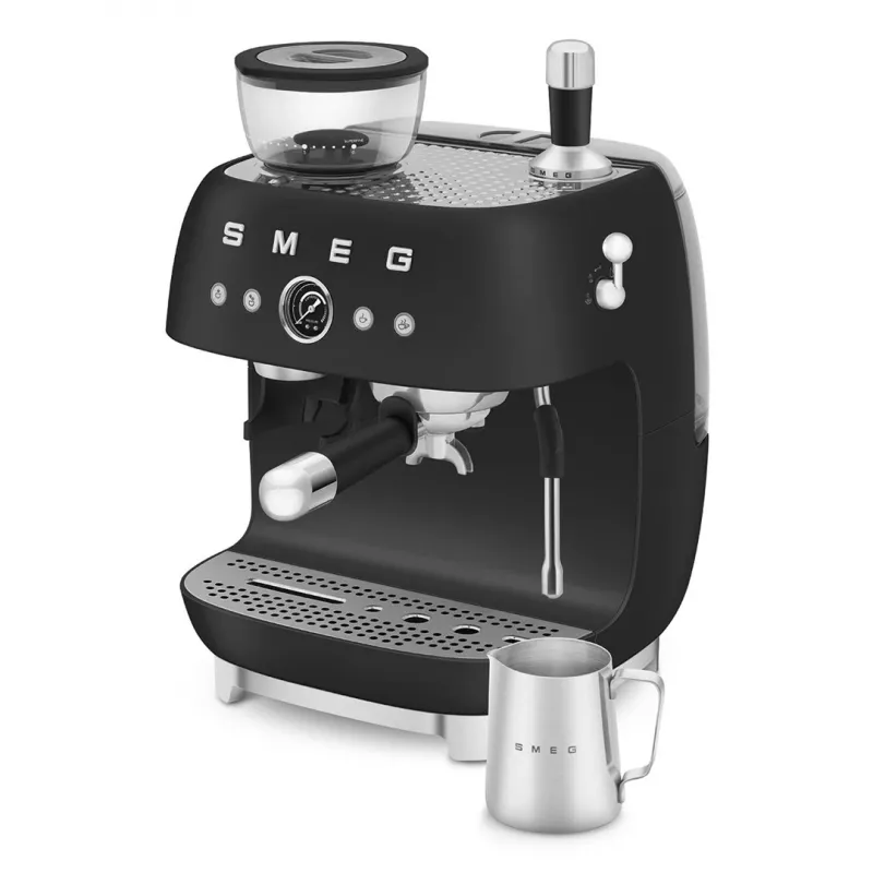 Smeg EGF03BLMEU kávovar s mlynčekom, 1650 W, čierny