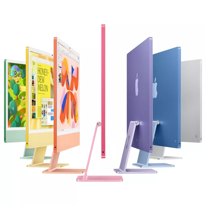 Apple iMac 23,5 palca 4.5K Retina displej M4 10C CPU/10C GPU/16C Neural Engine 32GB RAM 1TB SSD Gigabit Ethernet Magic Keyboard s Touch ID a numerickým blokom (nemecké rozloženie) strieborný