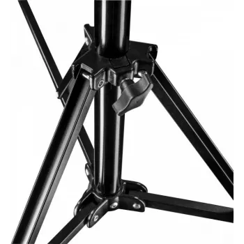 Walimex Pro GN-806 215cm svetelný statív - skladací kompaktný hliníkový svetelný statív, výška 57-215 cm, nosnosť 5 kg, pre fotoštúdio, mobilné video, blesk, softbox, ring light s taškou + adaptér, čierny (1021424)