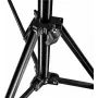 Walimex Pro GN-806 215cm svetelný statív - skladací kompaktný hliníkový svetelný statív, výška 57-215 cm, nosnosť 5 kg, pre fotoštúdio, mobilné video, blesk, softbox, ring light s taškou + adaptér, čierny (1021424)