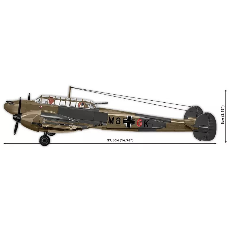 COBI KLOCKI Blocks Messerschmitt BF 110C 578 dielikov