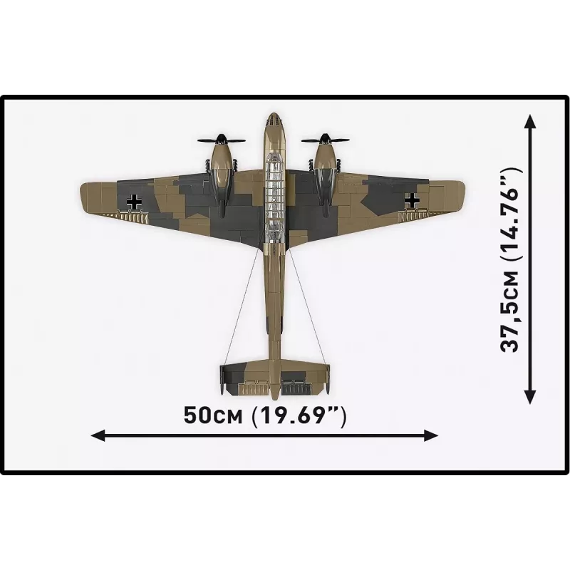 COBI KLOCKI Blocks Messerschmitt BF 110C 578 dielikov