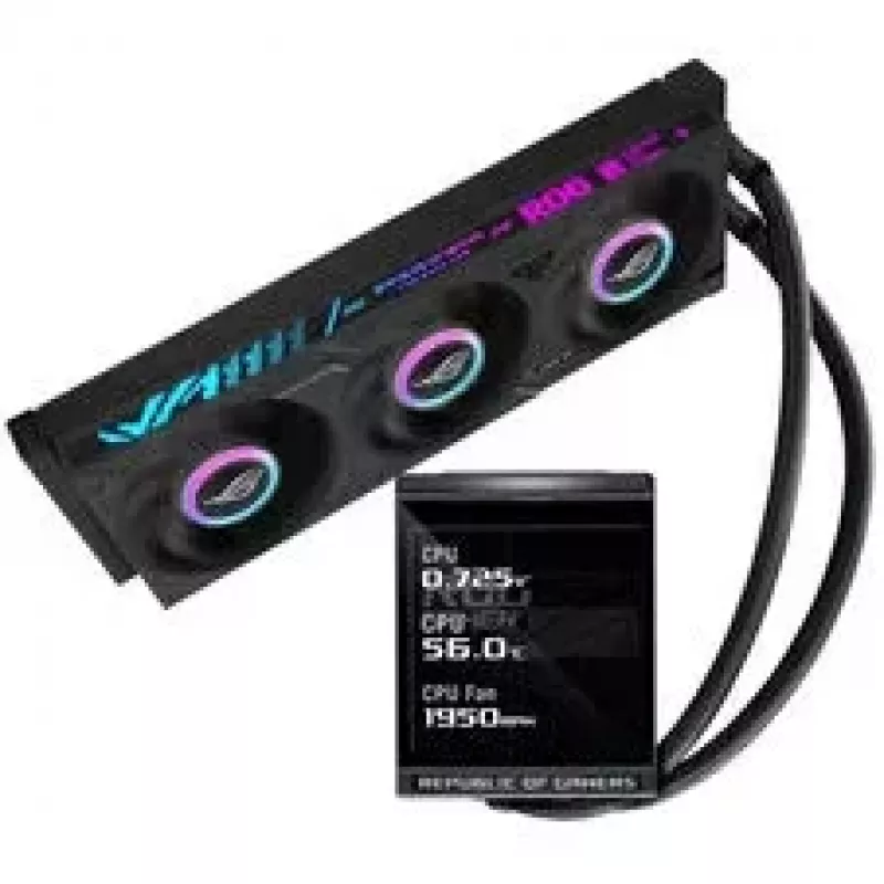 ASUS ROG Strix LC IV 360 ARGB LCD All-in-One kvapalinový chladič CPU, 360 mm, čierny