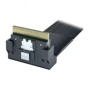 Supermicro CBL-MCIO-1245M5R MCIO x8 Right Angle to Straight interný úložný kábel 45 cm