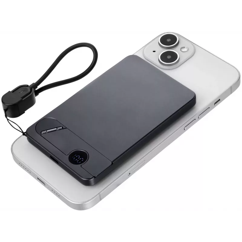 TROIKA Powerbank STROMKONSERVE 5 (POP50/TI) - 5000 mAh, titánová