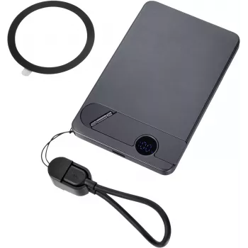 TROIKA Powerbank STROMKONSERVE 5 (POP50/TI) - 5000 mAh, titánová
