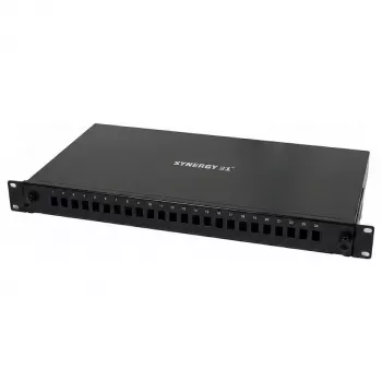 Synergy 21 optický patch panel 24x LC-Duplex výrezy, 19 palcov 1U, neosadený, čierny