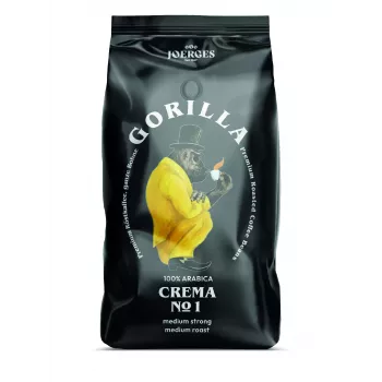 JOERGES Gorilla Espresso Crema No.1 celé zrno káva 1kg