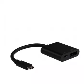 EFB Adaptér USB-C na DisplayPort s portom USB-C PD 4K60Hz Čierna
