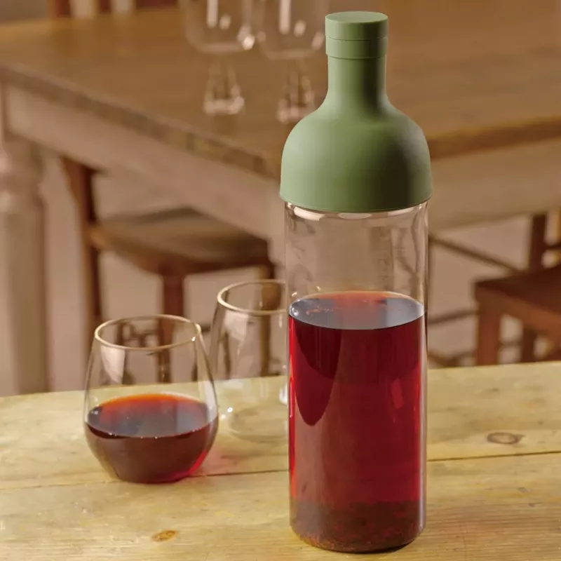 HARIO FIB-75-0G fľaša na cold brew kávu 750 ml olivovo zelená