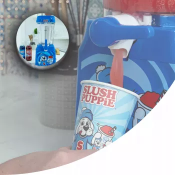 FIZZ CREATIONS Fizz SlushPuppie 1L modrý s kohútikom na slushie